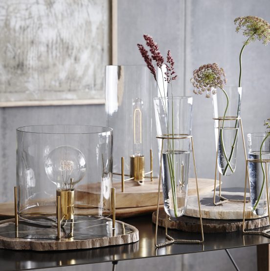 Brass Ring Vases