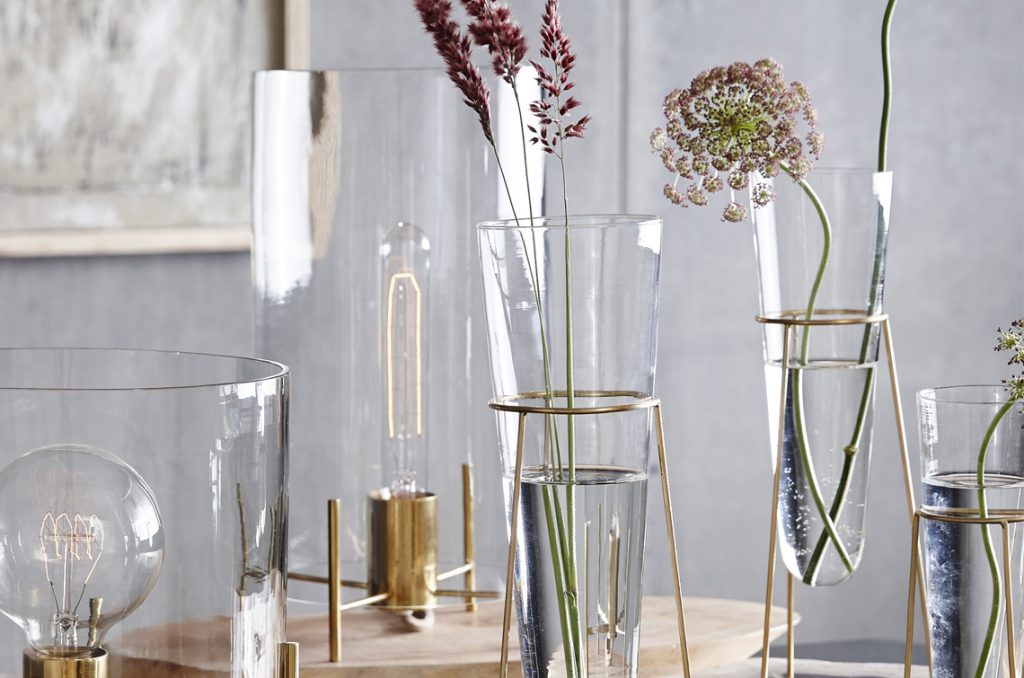 brass vases