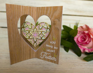 Hanging Heart Valentine’s Day Card | by Jennifer Svare