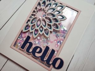 Dahlia Mini Frame | Creating Shaker Cards with Thin Dies | by Alicia Havranek