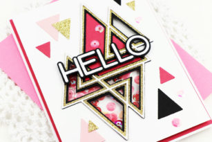 Prismatic Triangle Hello by Jeanne Jachna