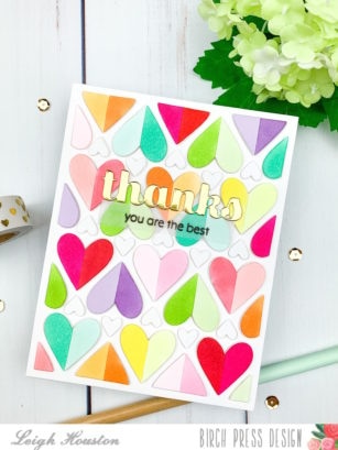 Rainbow Heart Thank You Card | by Leigh Houston