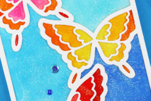 Glitter Flutter Butterflies by Jeanne Jachna