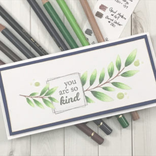 Grateful Leaf Frames – Slim Line Card! | By Desiree Kuemmerle