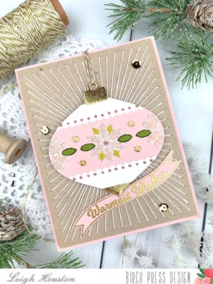 String Art Stitched Holiday Card | By Leigh Houston