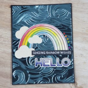 Quick & Easy Watercolor Rainbow Card | By Renee Moran