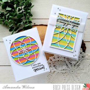 Striped Frame Card Duo | By Amanda Wilcox