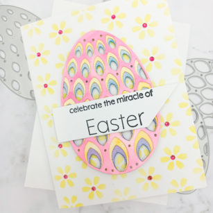 Pastel Watercolors & Easter Egg Greeting Card | By April Antonio