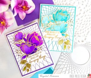 Watercolor Meets Hot Foil | by Crystal Komara