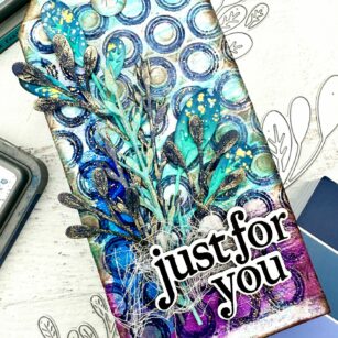 Just for You Mixed Media Tag | By Natasha Vacca