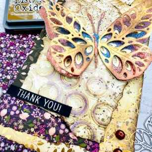 Eloquent Butterfly Layered tag | By Natasha Vacca