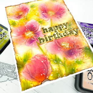 Happy Birthday Vintage Sentiments with Florals |By, Natasha Vacca