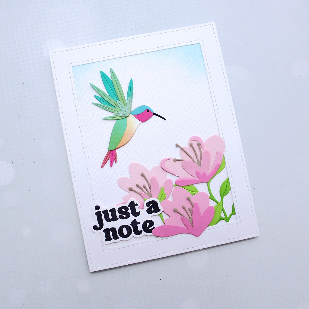 Floral Hummingbird Notecard | by Toni M Maddox