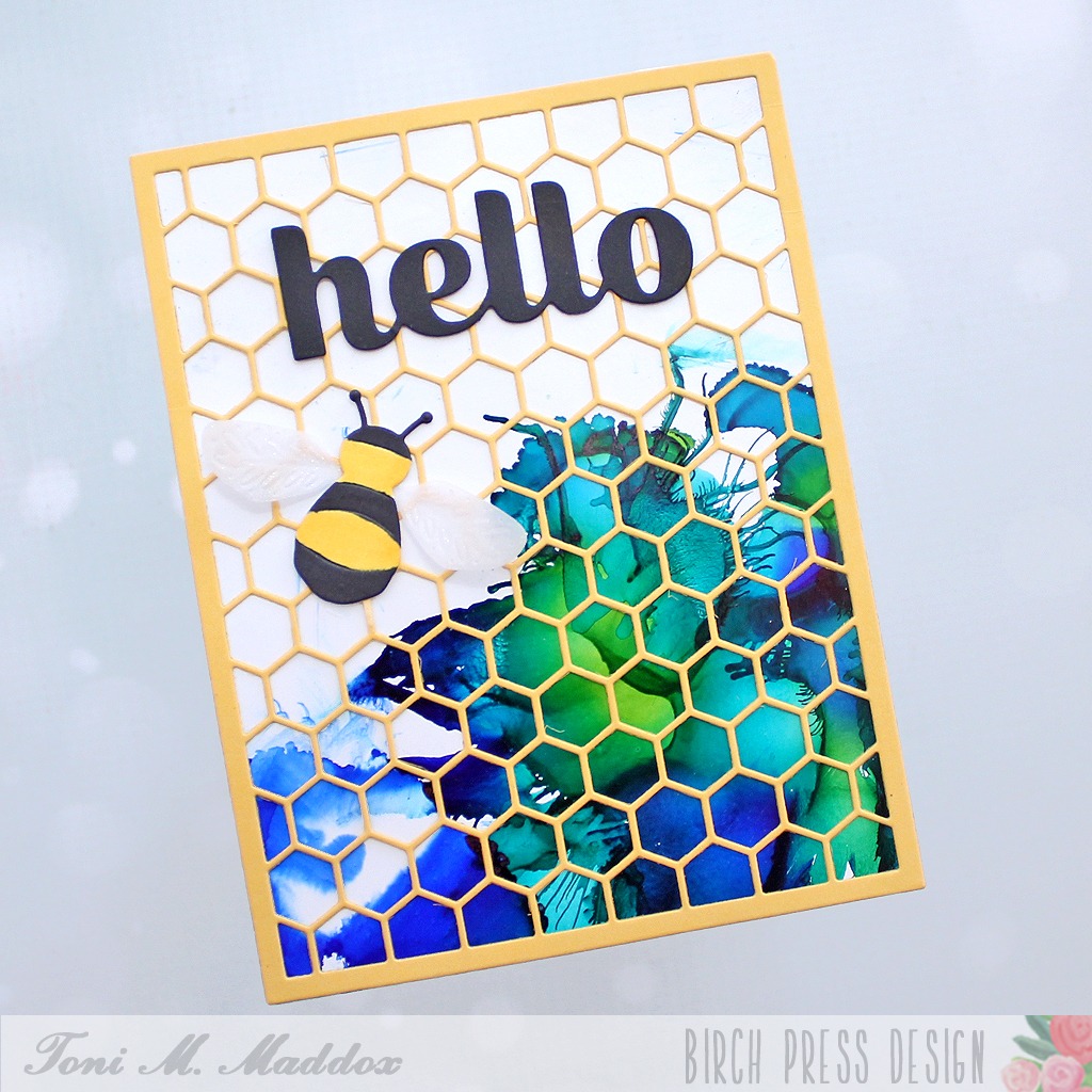 Blue Honey Hello | by Toni M Maddox – Birch Press Design