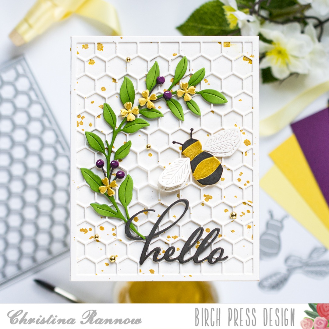 Elegant Bumblebee | By Christina Rannow – Birch Press Design