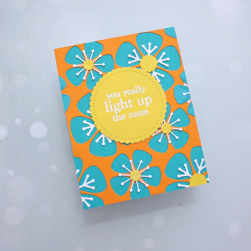 Bright Floral Friendship Card by Toni M Maddox