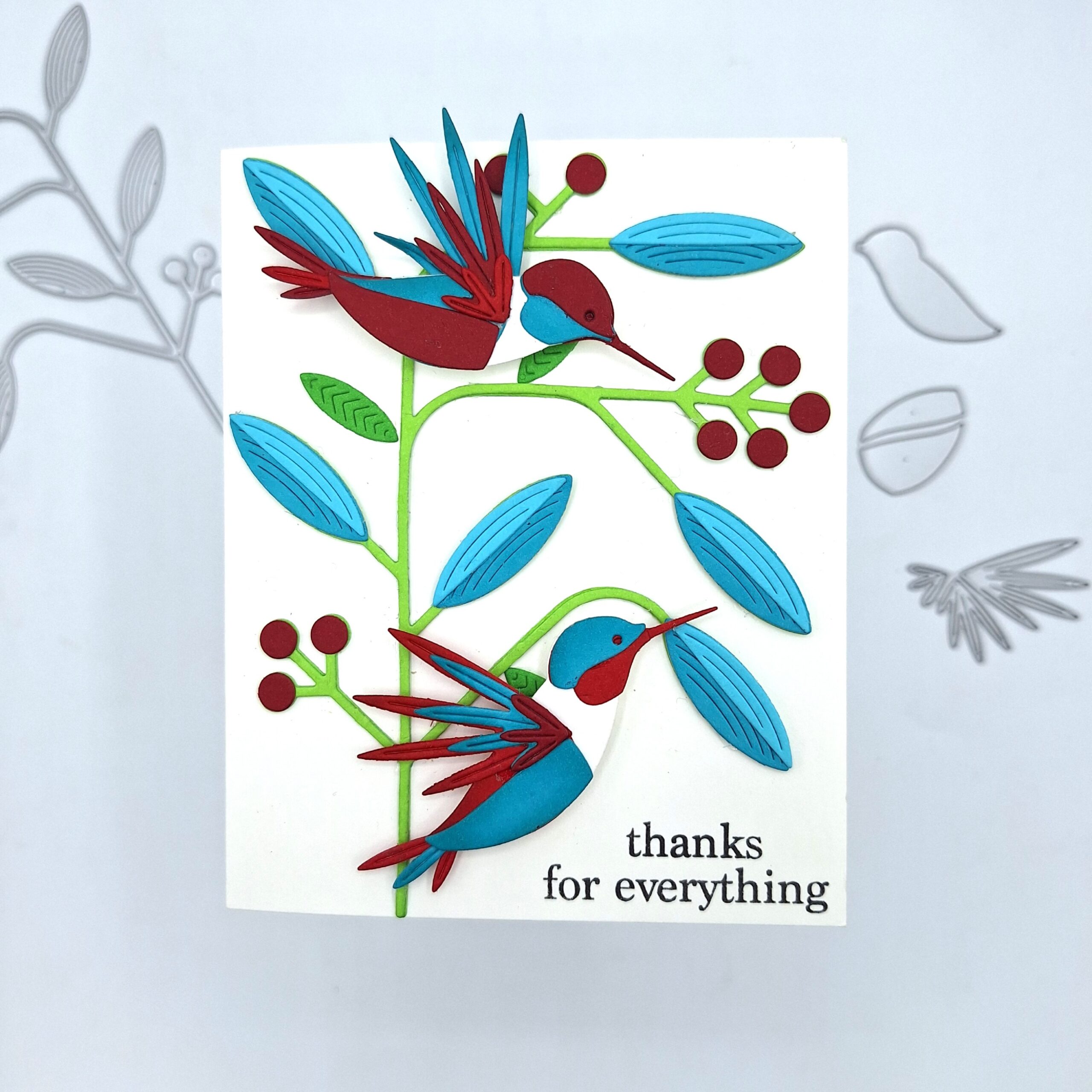 Thanks for Everything with Soaring Hummingbirds  by April Antonio