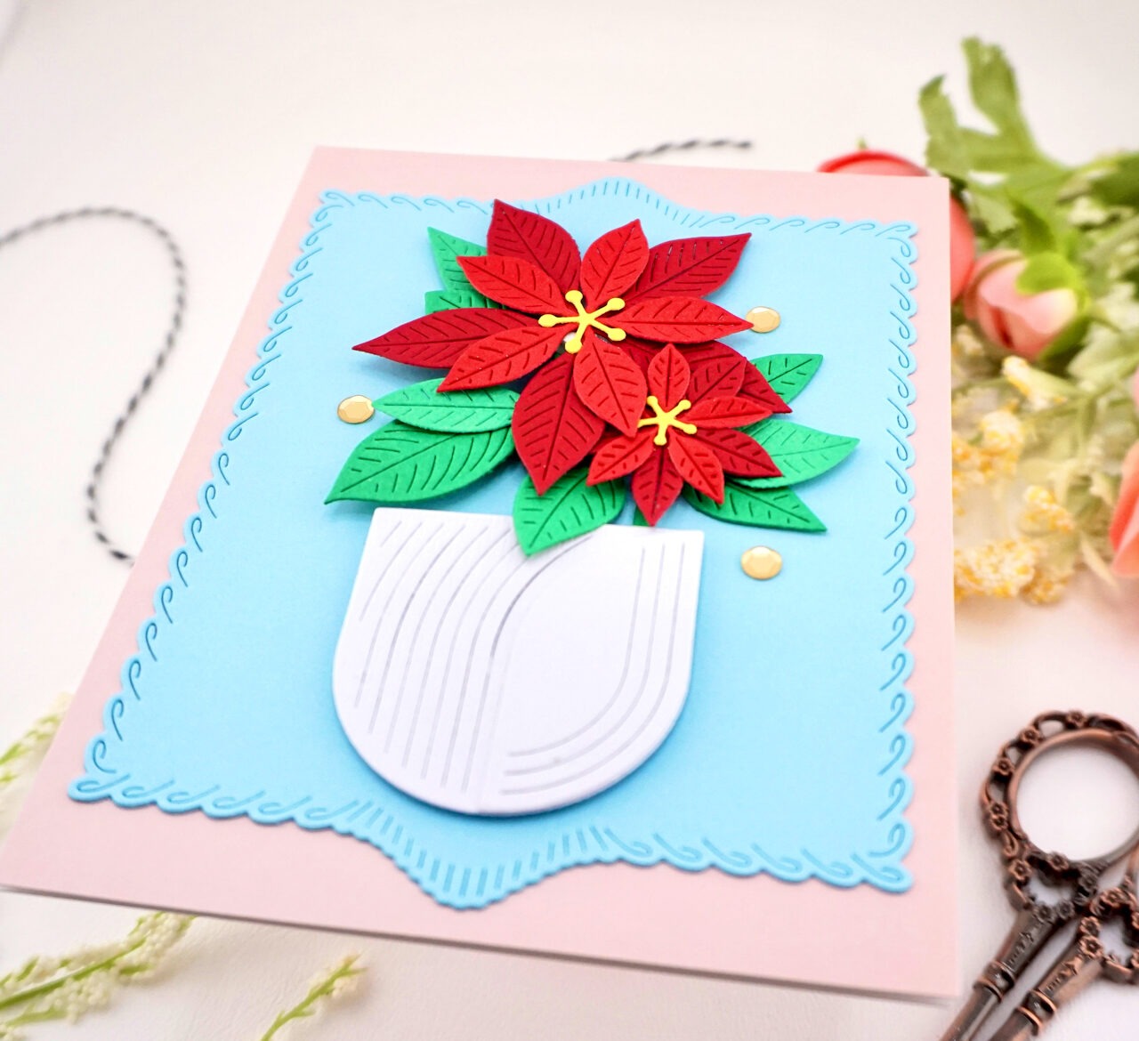 Poinsettia Vase Inspirationby Annette Allen